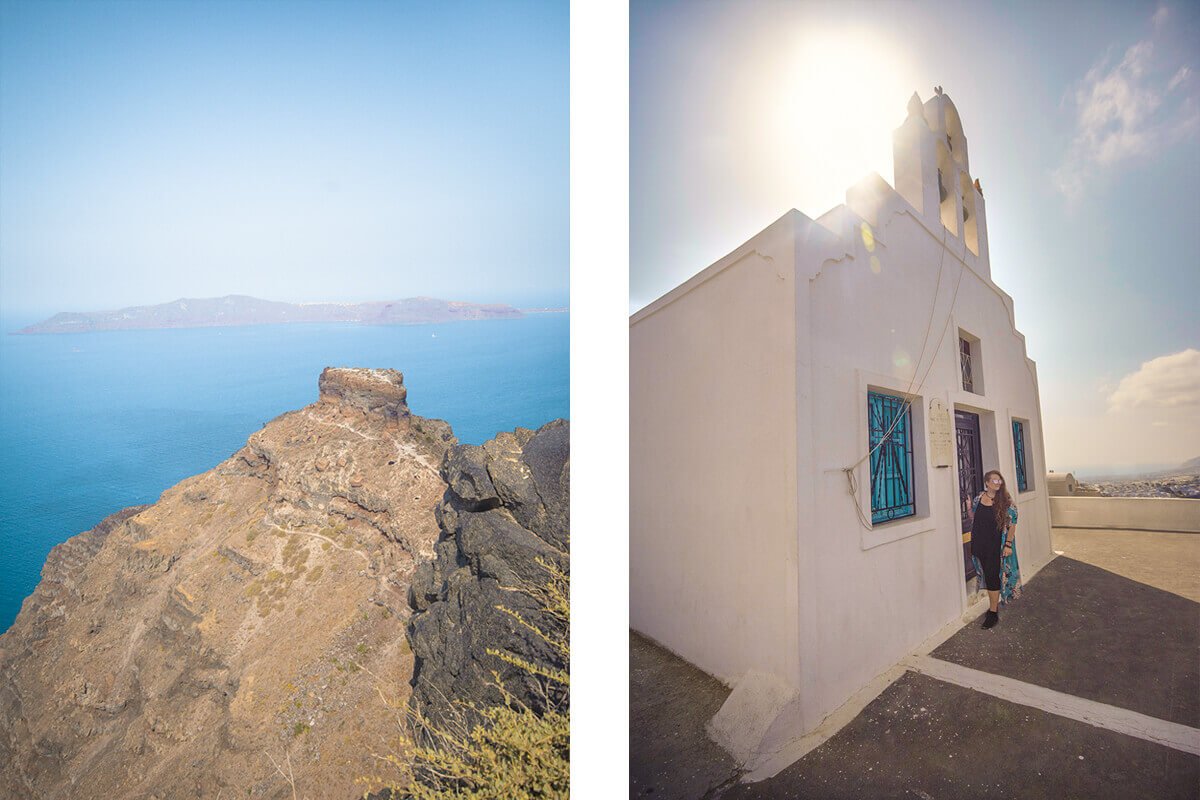 rock views hiking fira to oia