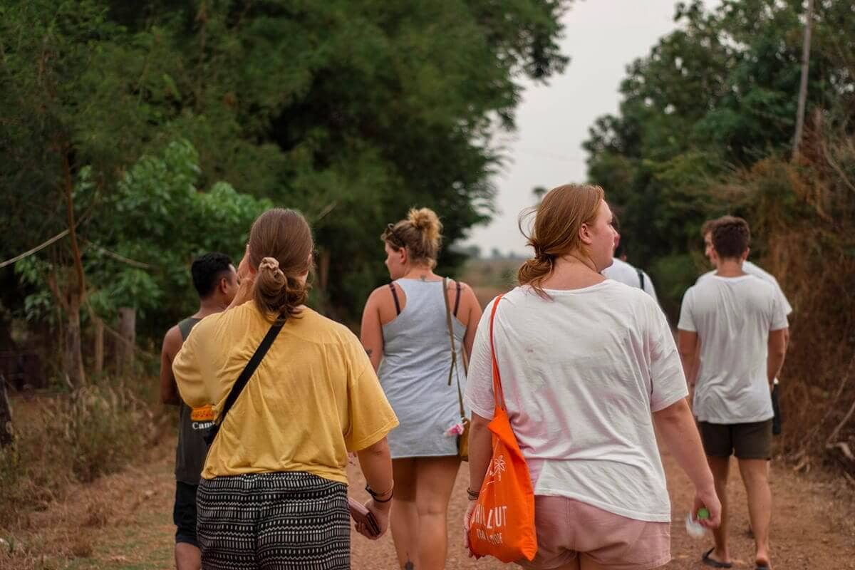 stray asia review team walking in battambang