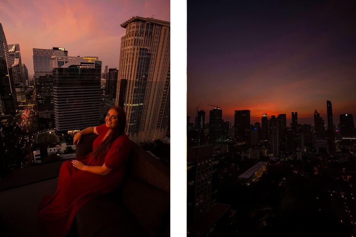 view from CHAR bar hotel indigo bangkok review