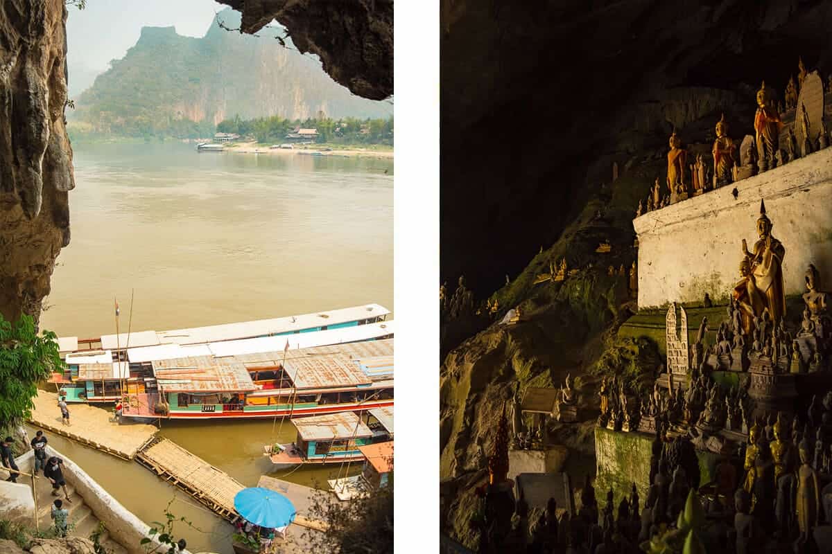 view from Tham Ting across the mekong river