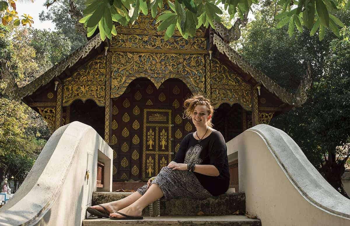 exploring one of the many temples on the chiang mai itinerary