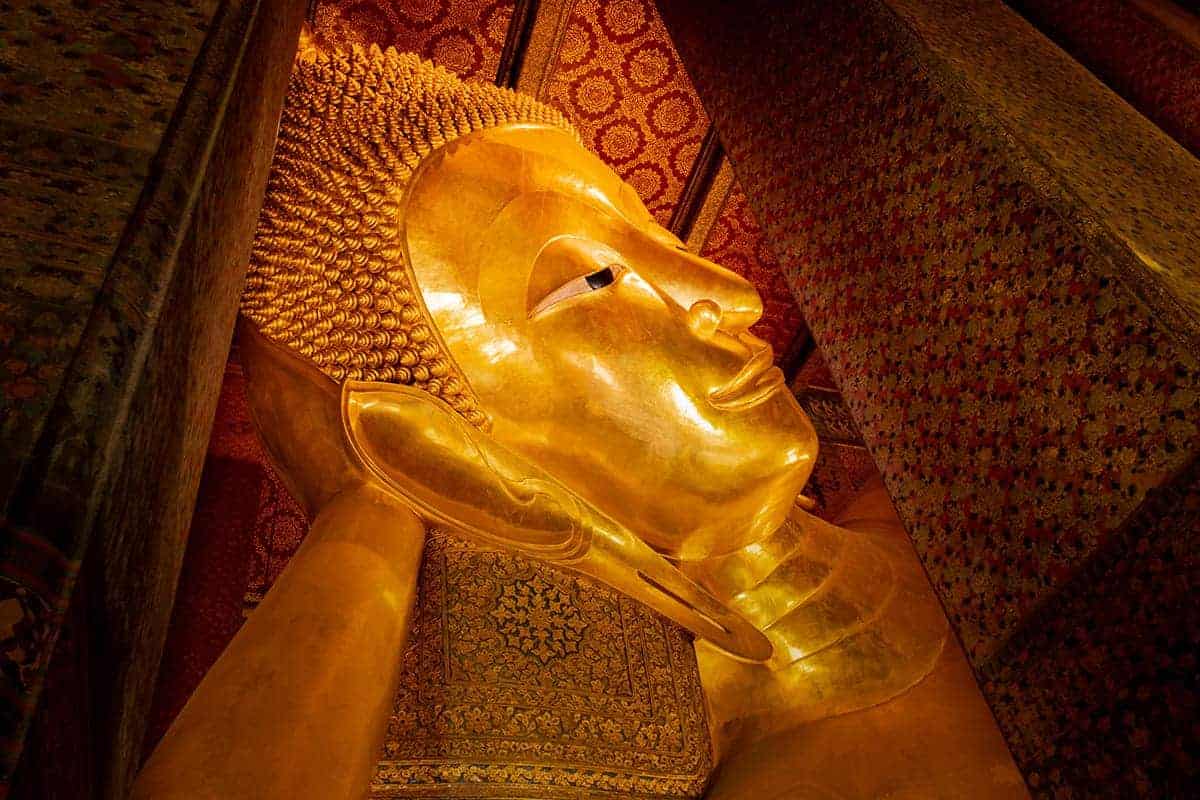 The 17 Best Hostels On Khao San Road For The Ultimate Stay 36 the face of the golden reclining buddha in wat po bangkok