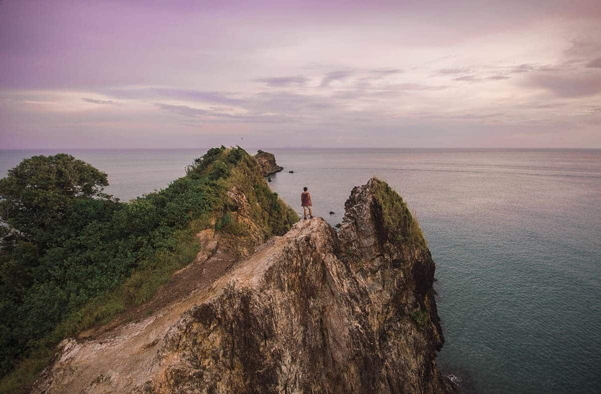 view out to sea on my thailand travel budget