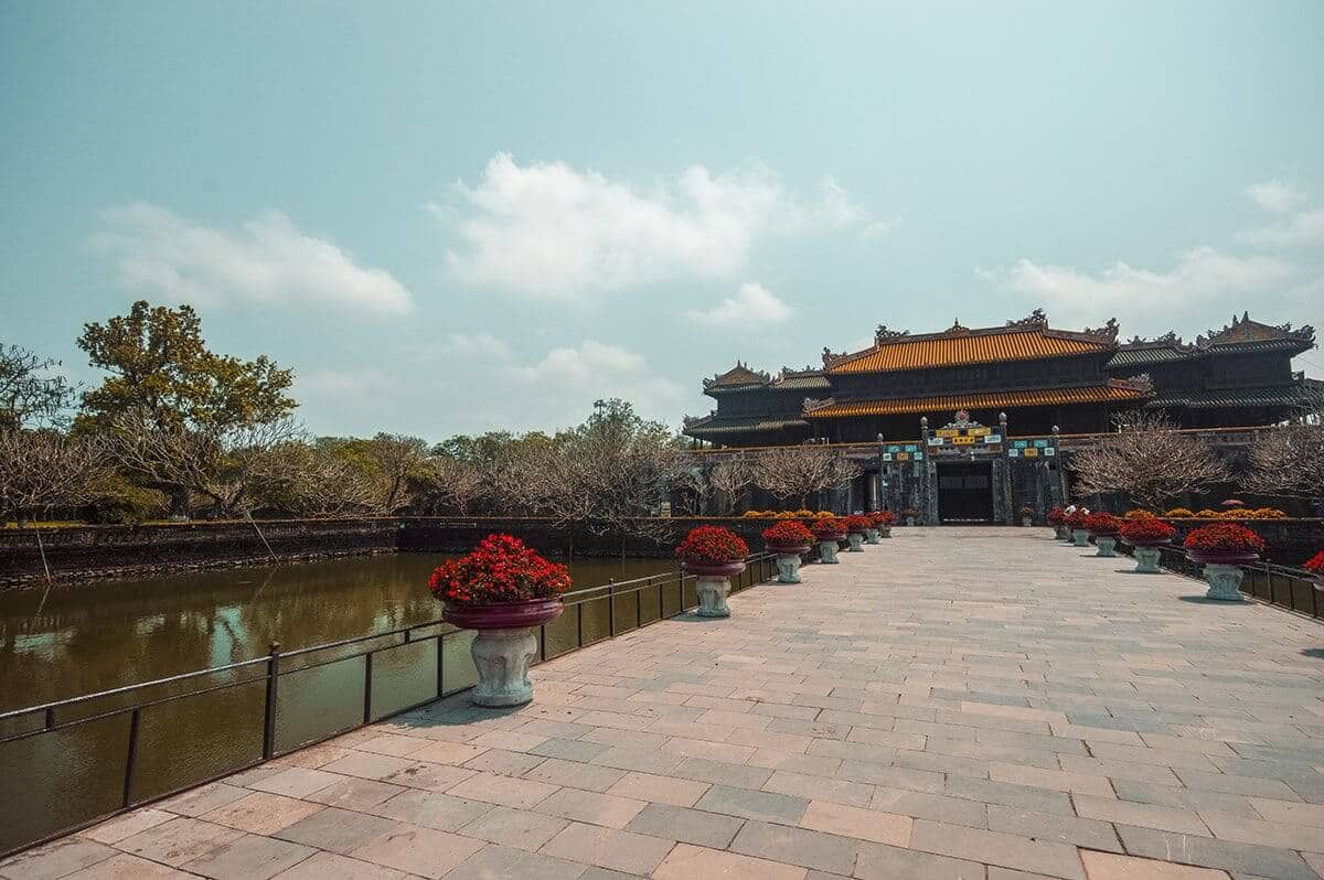 ponds inside the imperial city of hue