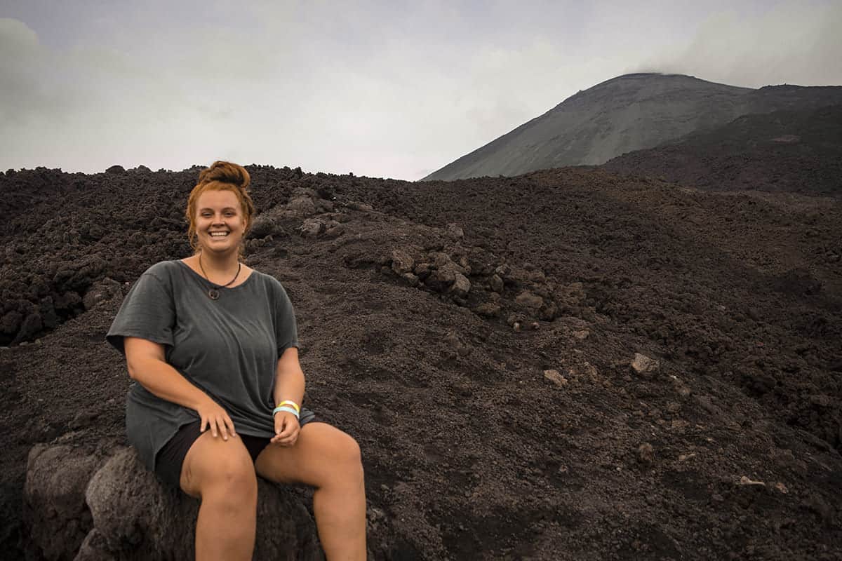 doing the pacaya volcano hike from antigua in Guatemala
