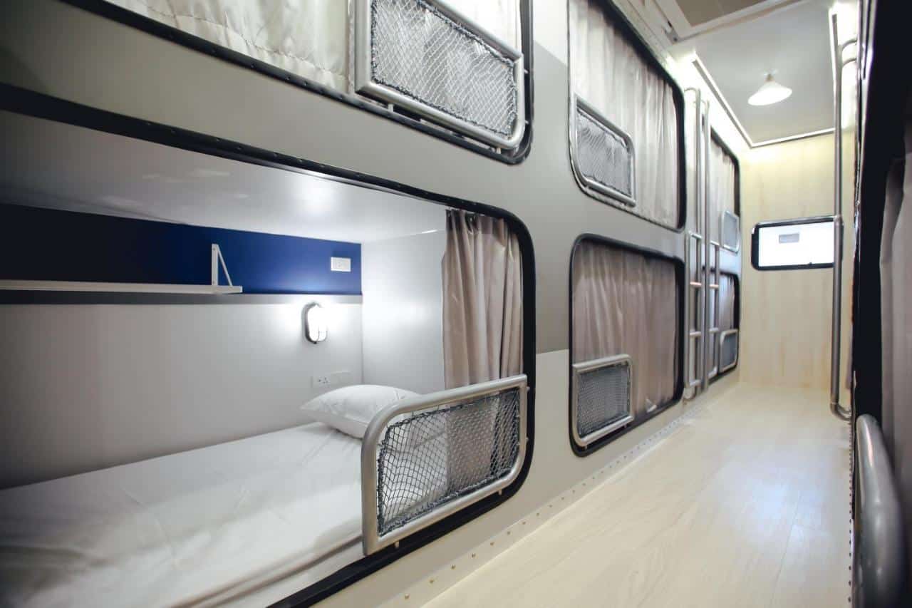 clean and modern dorm rooms at tales khao san hostel