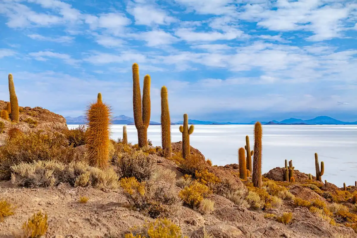 Bolivia's salt flats, a backpacker friendly and one of the cheapest countries to travel.