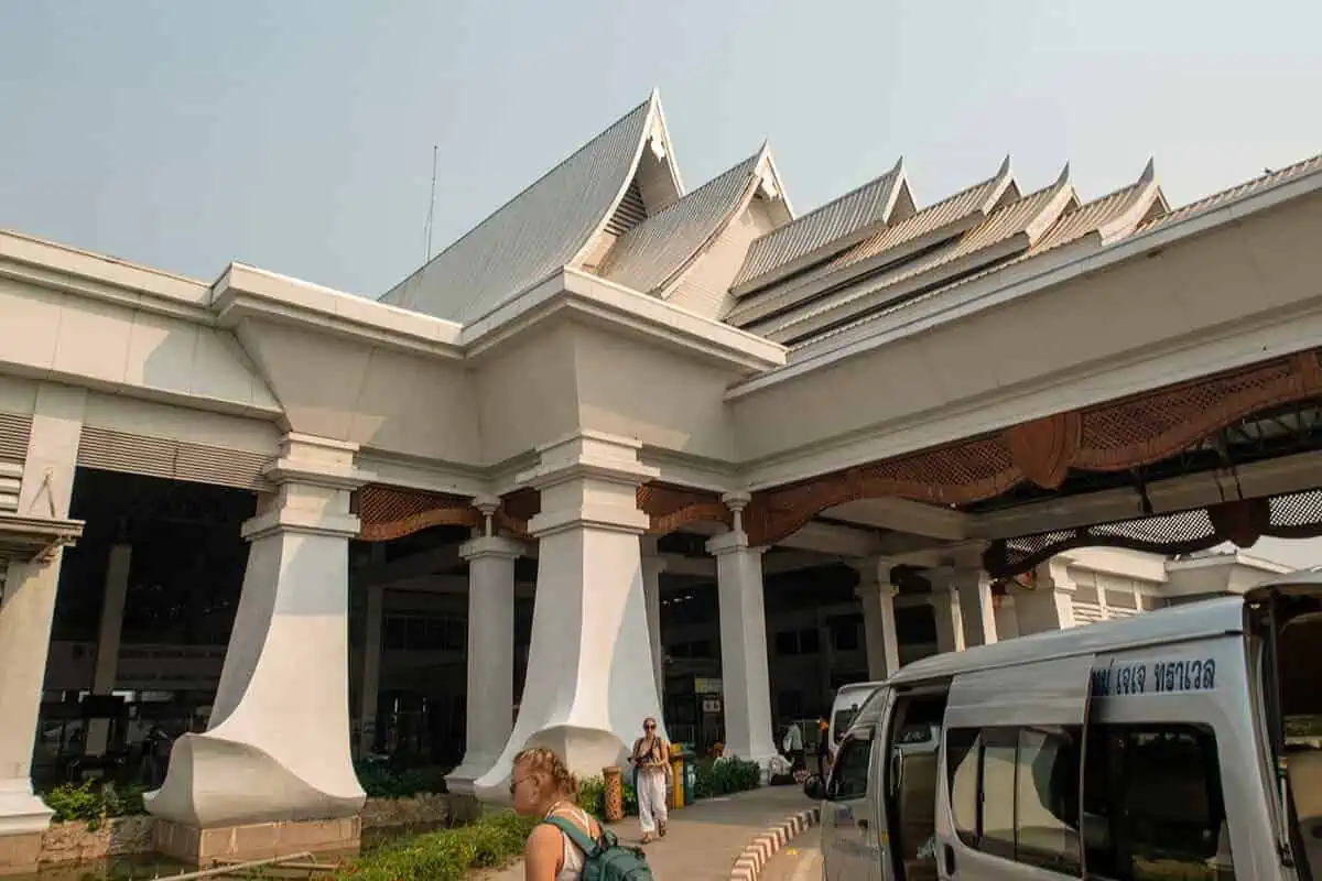Chiang Khong To Huay Xai: Border Crossing Tips (2026) 28 arriving at Thai immigration in Chiang Khong in our minivan