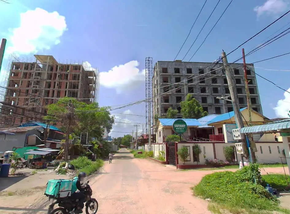 Is Sihanoukville Worth Visiting In 2023? 42 parts of sihanoukville still looking a bit like the past with firt roads and small houses, however the construction behind is a sign of the future
