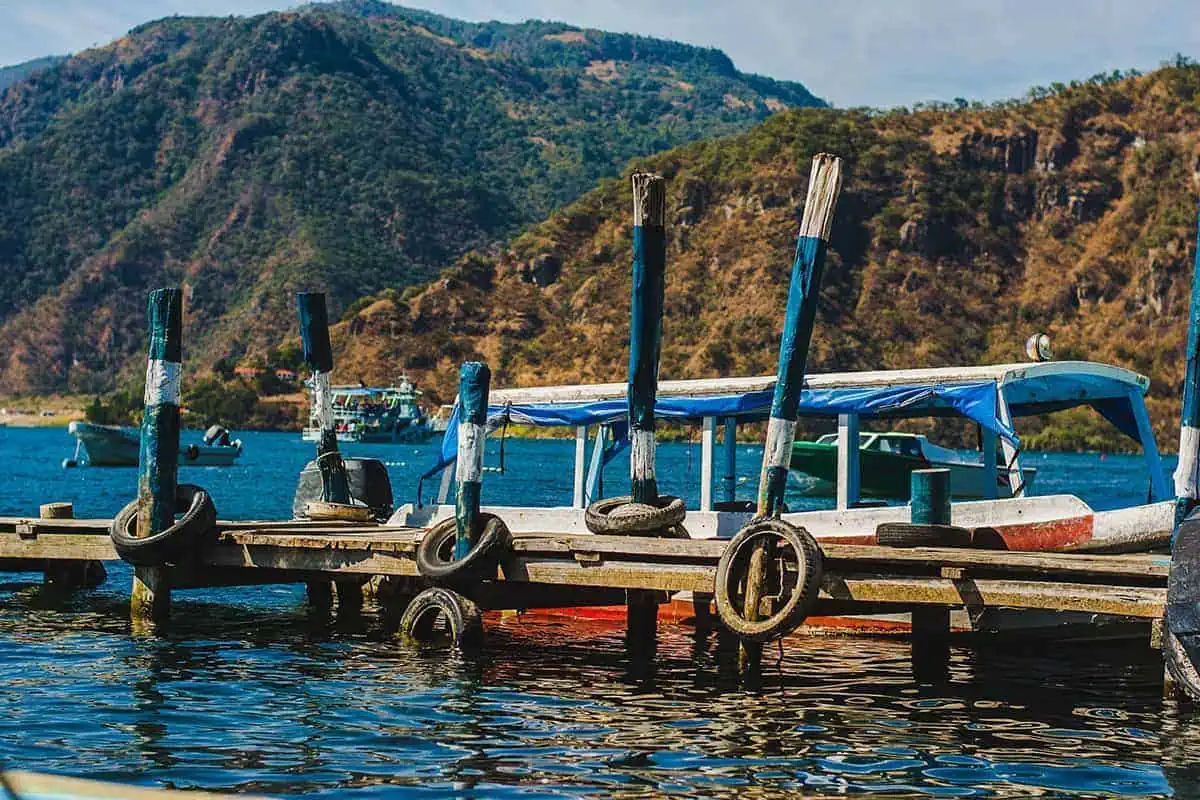 the boat docks from panajachel to san pedro, how to travel around lake atitlan