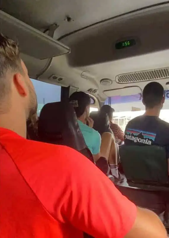 Acatenango Volcano Hike Difficulty: My Honest Experience 31 jumping on the bus to the trailhead of the hike