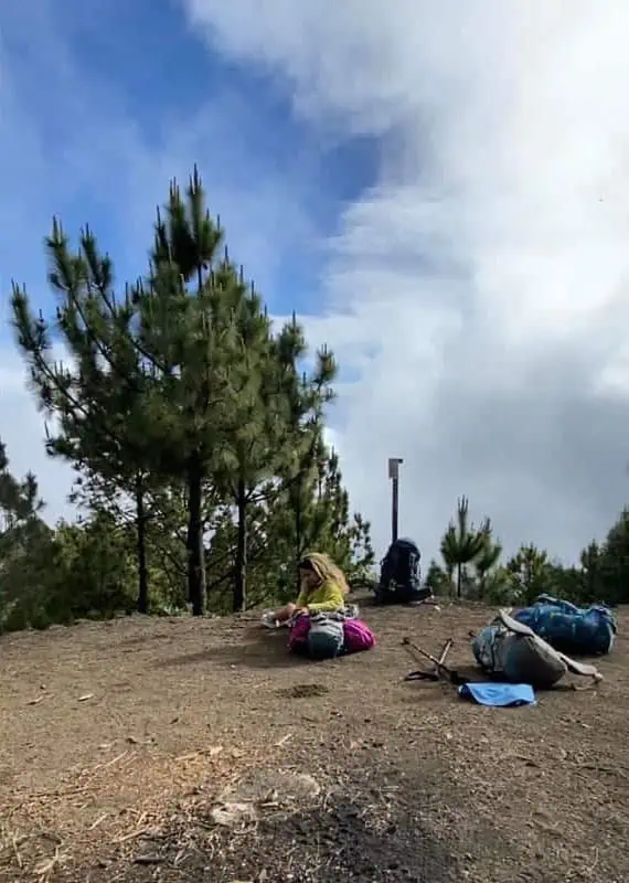 Acatenango Volcano Hike Difficulty: My Honest Experience 25 having a quick rest and a breather on the acatenango volcano hike difficulty