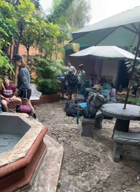Acatenango Volcano Hike Difficulty: My Honest Experience 30 at the wicho and charlies office in antigua packing for our acatenango volcano hike