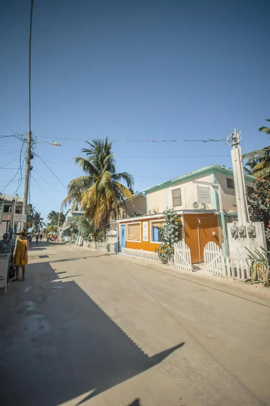 ATMs In Caye Caulker: Locations, Accepted Cards & All Money Matters 57 walking down one of the streets in caye caulker looking for an atm