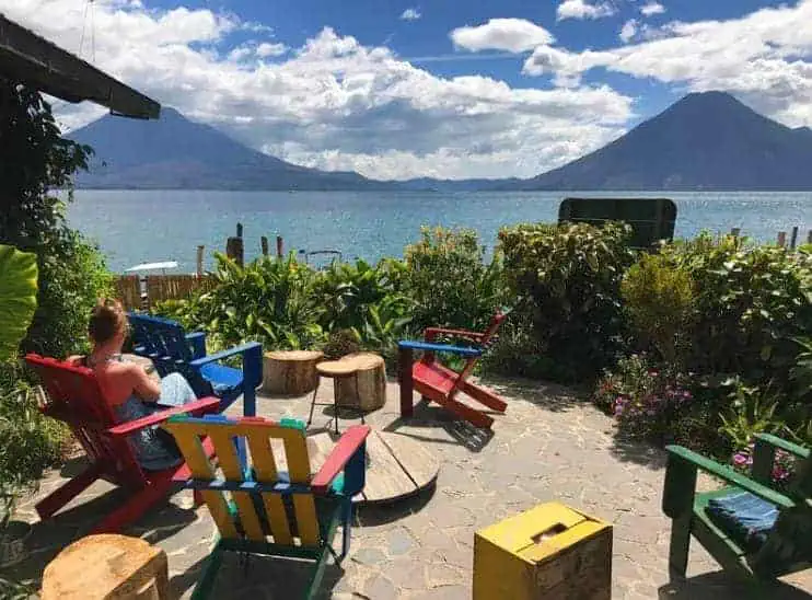 Best Hostels In Lake Atitlan: My Favorites Around The Lake 30 one of the chill areas with incredible views at la iguana perdida hostel