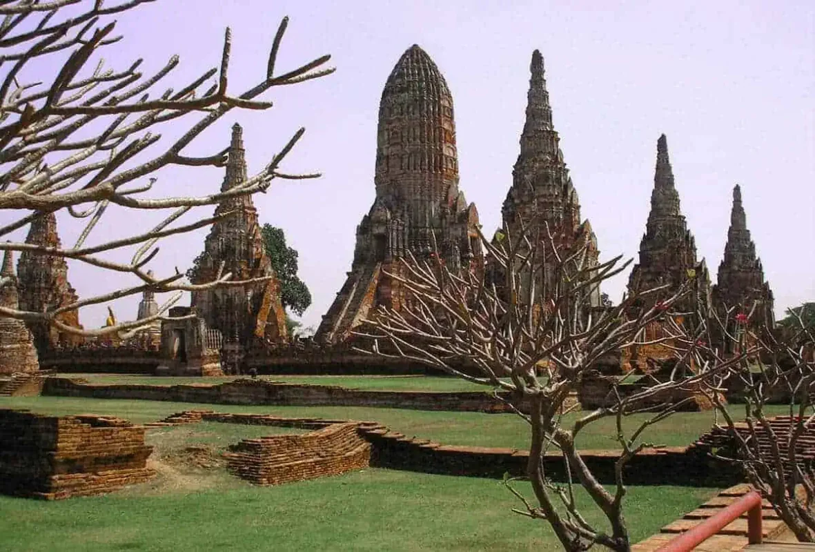 Ayutthaya Day Trip From Bangkok: BEST Guide (2026) 63 Wat Ratchaburana temples through trees