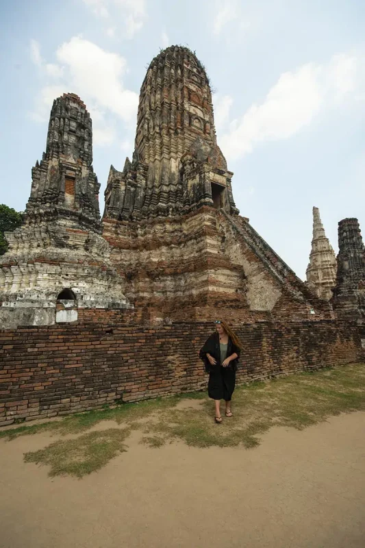 Ayutthaya Day Trip From Bangkok: BEST Guide (2026) 49 enjoying the sights around Wat Chai Watthanaram prang