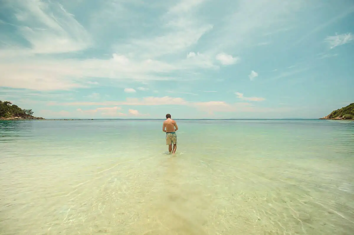 Best Beaches In Koh Phangan: 12 Must-Visit Beaches 61 walking out into the water at haad salad , one of the best beaches in koh phangan