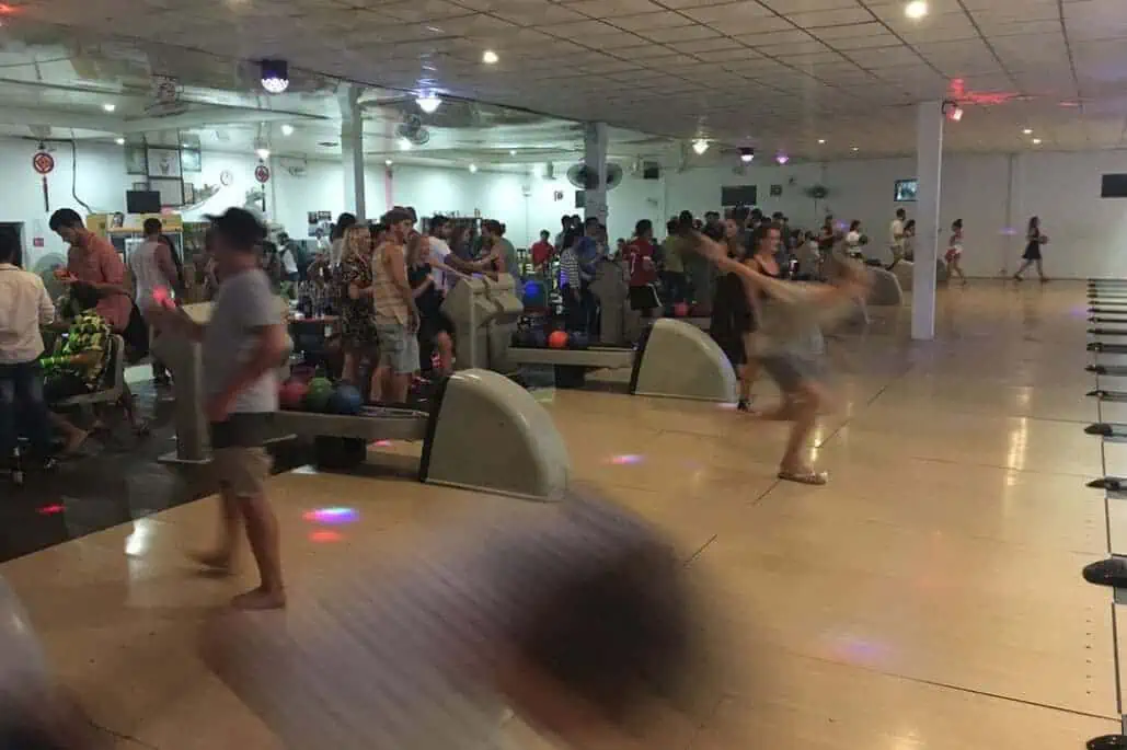 bowling alley in luang prabang