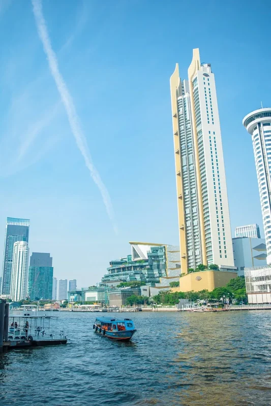 2 Days in Bangkok Itinerary For First-Time Visitors 52 views over the Chao Phraya River from the River City Mall in Bangkok