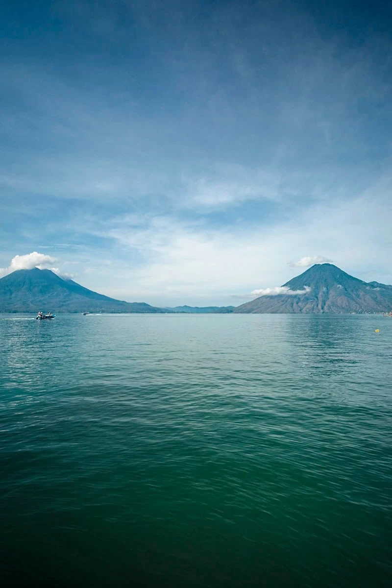 Panajachel to San Pedro by Boat: What to Expect & Cost 15 the view in Santa Cruz la Laguana across to the volcanos