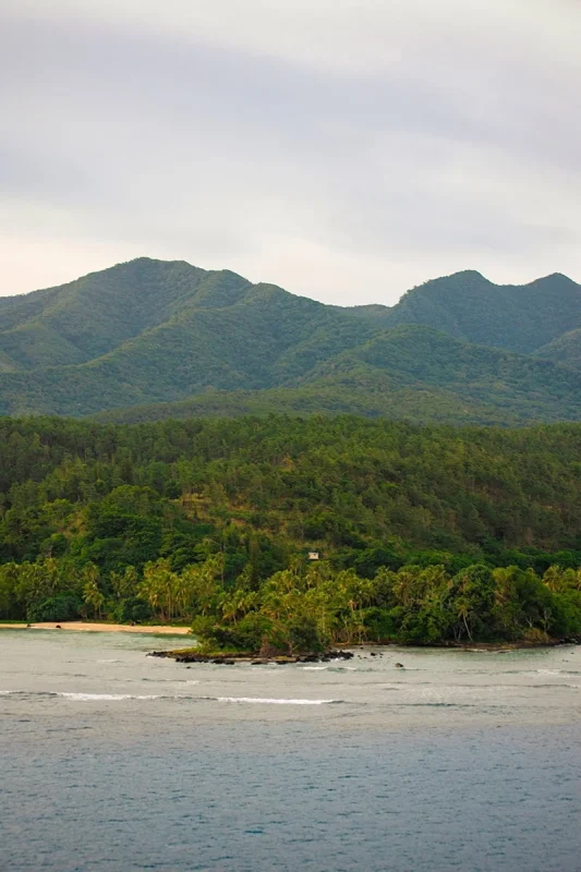 Best Things To Do On Mystery Island, Vanuatu, For Cruise Passengers 20 Looking over to Aneityum Island from the cruise ship at sunset