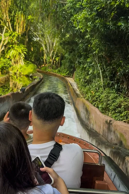 River Wonders Singapore Review: Is It Worth Visiting? 21 Going down one of the little drops on the River Quest boat ride at River Wonders in Singapore