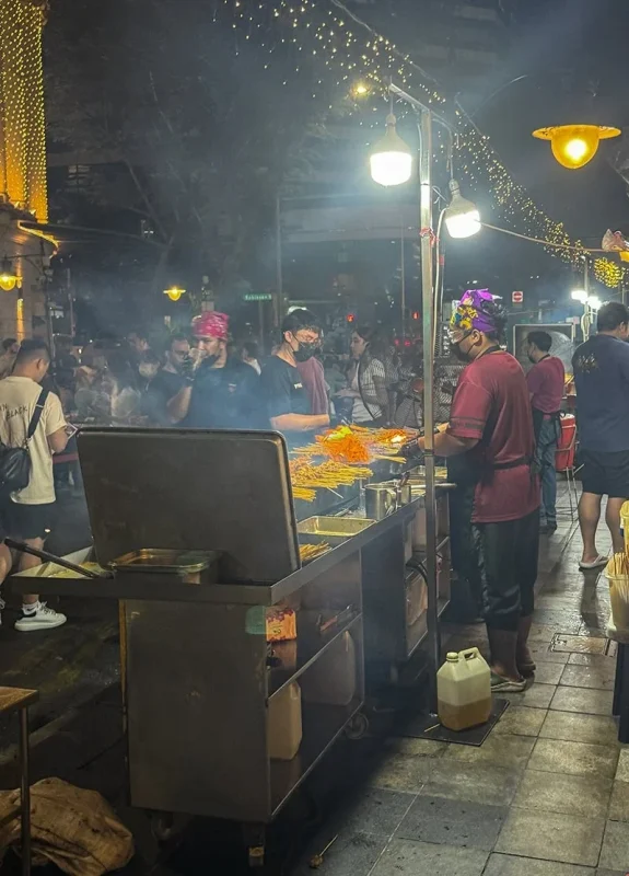 The Perfect 3 Days In Singapore Itinerary For First-Time Visitors 29 BBQ stalls set up at Satay Street next to Lau Pa Sat