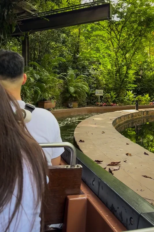 On the Amazon River Quest Ride at River Wonders in Singapore