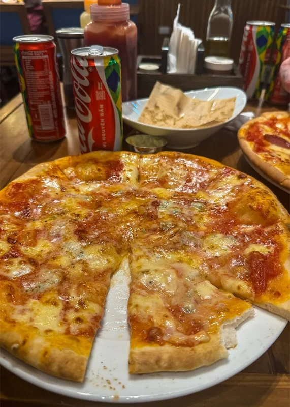 Hanoi Airport To Ha Giang: How To Get There 65 Pizza for dinner after arriving in Ha Giang before the Ha Giang Loop