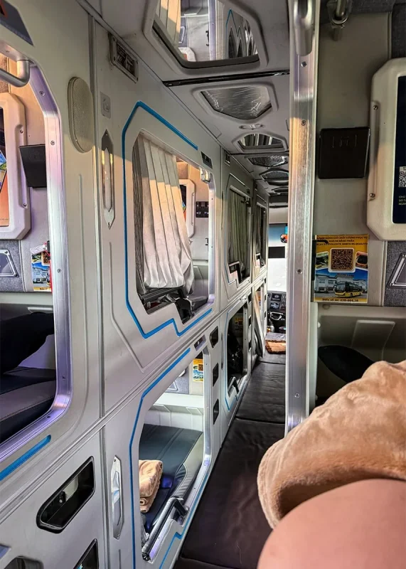 Hanoi Airport To Ha Giang: How To Get There 46 Upper and lower sleeper cabins inside the Bang Phan bus to Ha Giang