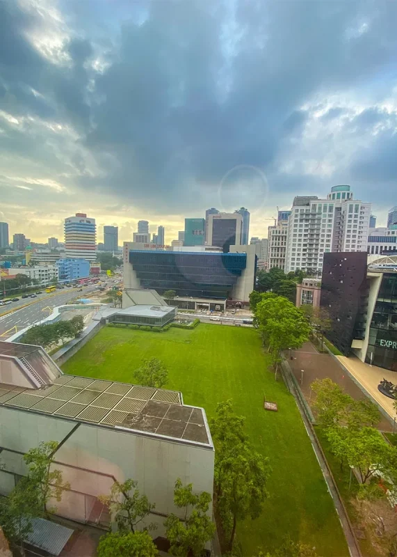 Hotel Mi Rochor Review: Is It Worth Staying Here? (2026) 34 Looking out the window at Hotel Mi Rochor over a nearby field